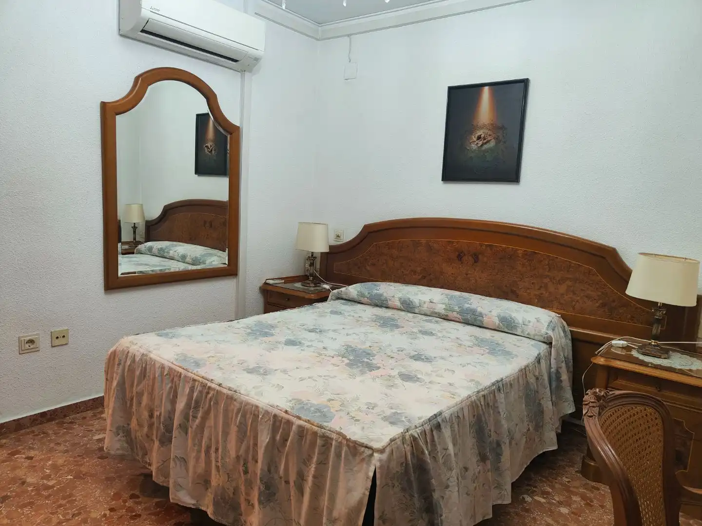Flat for rent in Carrer Ciutat de Laval, 13, Germaníes - Juzgados Bedroom of Flat for rent in Gandia with Air Conditioner, Heating and Furnished