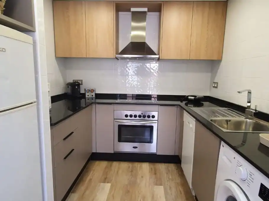 Apartments for rent in Calle del Aljibe, 3, La Manga Club Kitchen of Apartments for rent in Cartagena with Air Conditioner, Parquet flooring and Terrace
