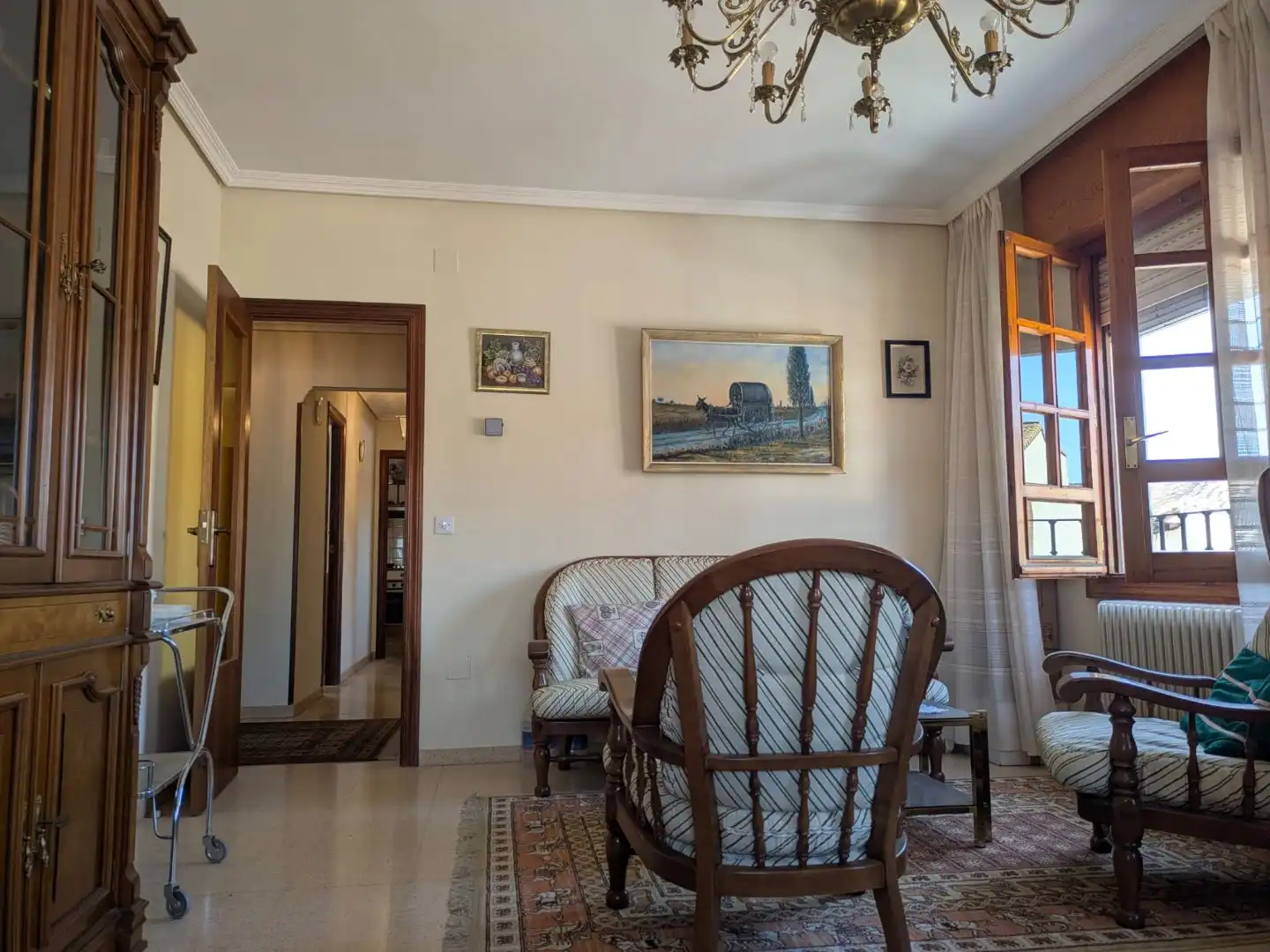Flat for sale in Calle Palacio, 2, Villabrágima Living room of Flat for sale in Villabrágima with Heating, Furnished and Balcony