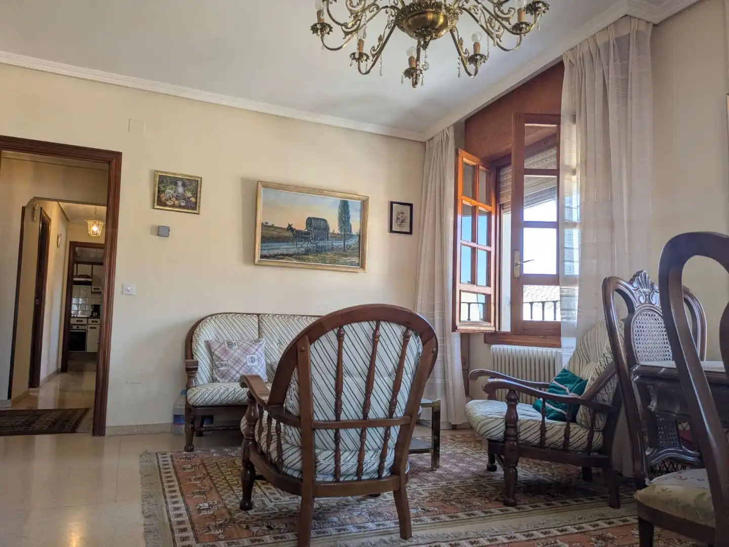 Flat for sale in Calle Palacio, 2, Villabrágima Living room of Flat for sale in Villabrágima with Heating, Furnished and Balcony