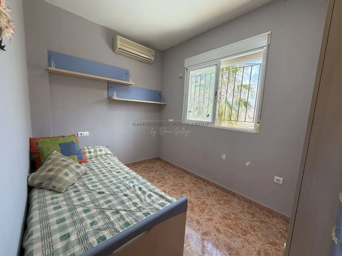 Pis en venda a Calle Islas Filipinas, 4, Bahia Dormitori de Pis en venda en Mazarrón amb Aire condicionat, Calefacció i Jardí privat