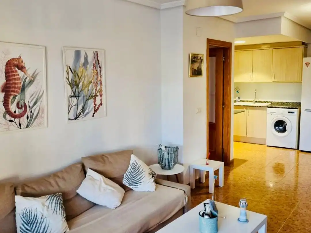 Wohnung zur Miete in Carrer Jaume I, 10, Canet d'En Berenguer Wohnzimmer von Wohnung zur Miete in Canet d'En Berenguer mit Klimaanlage, Terrasse und Schwimmbad