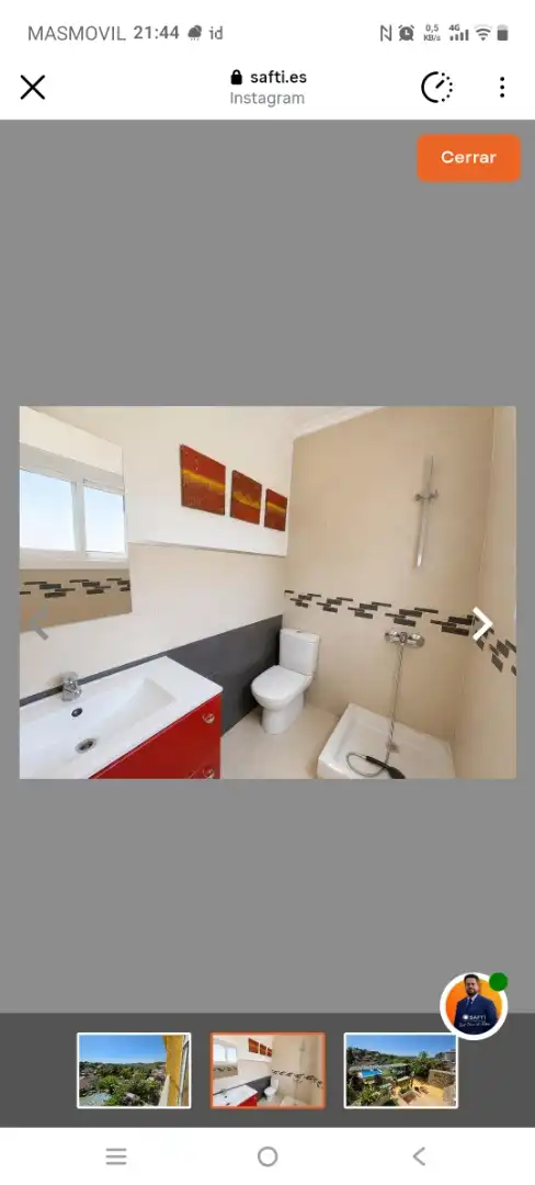 Baño de Casa adosada en venta en Sant Pere de Ribes con Aire acondicionado, Calefacción y Jardín privado