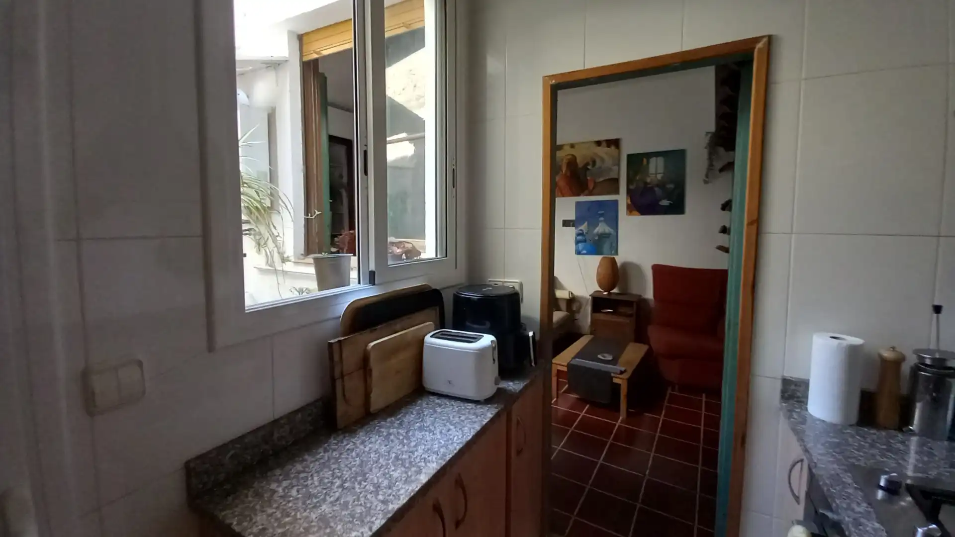 Room in Carrer d'en Roig, 5, Centre Kitchen of Country homes for share in Vilassar de Mar with Heating, Furnished and Balcony