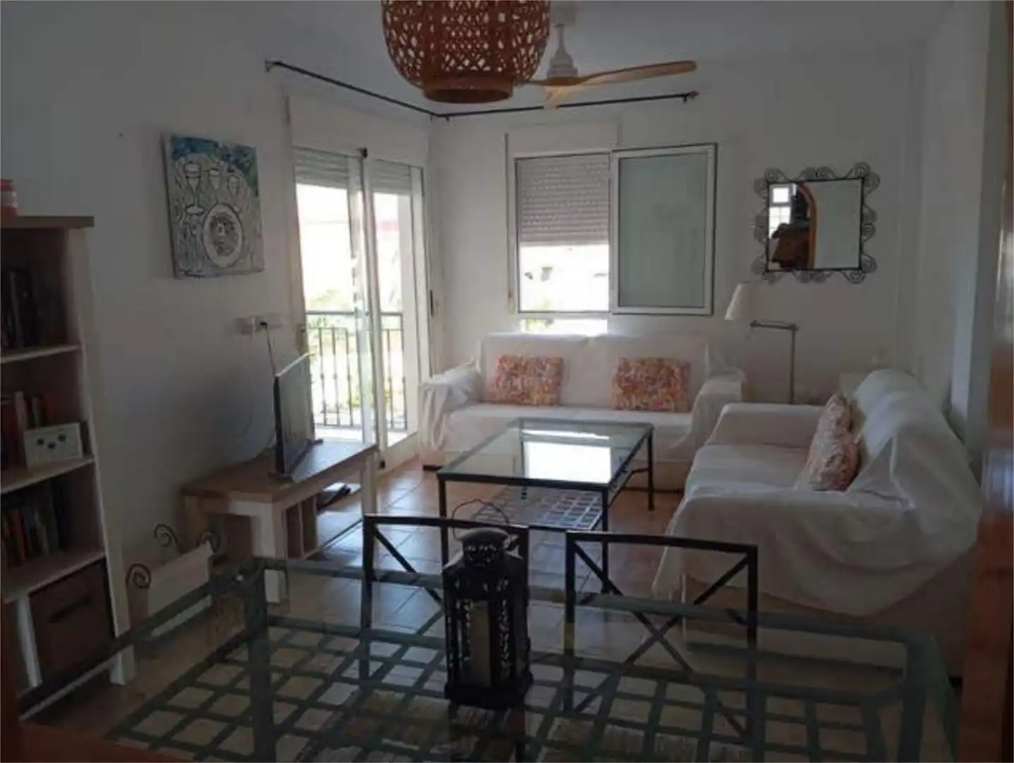 Apartamento de alquiler en Calabardina Sala de estar de Apartamento de alquiler en Águilas con Piscina y Amueblado