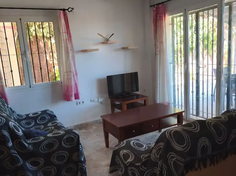 Casa o chalet en venta en Calle Carrer de I'aigualera, 3, Mutxamel Sala de estar de Casa o chalet en venta en Mutxamel con Aire acondicionado, Terraza y Piscina