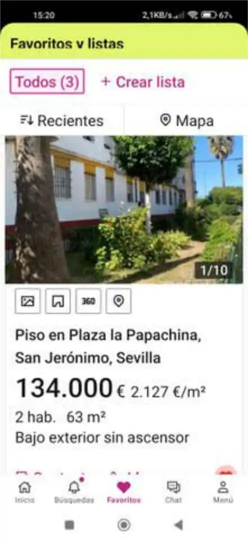Flat for sale in San Jerónimo - La Bachillera Parking of Flat for sale in Sevilla