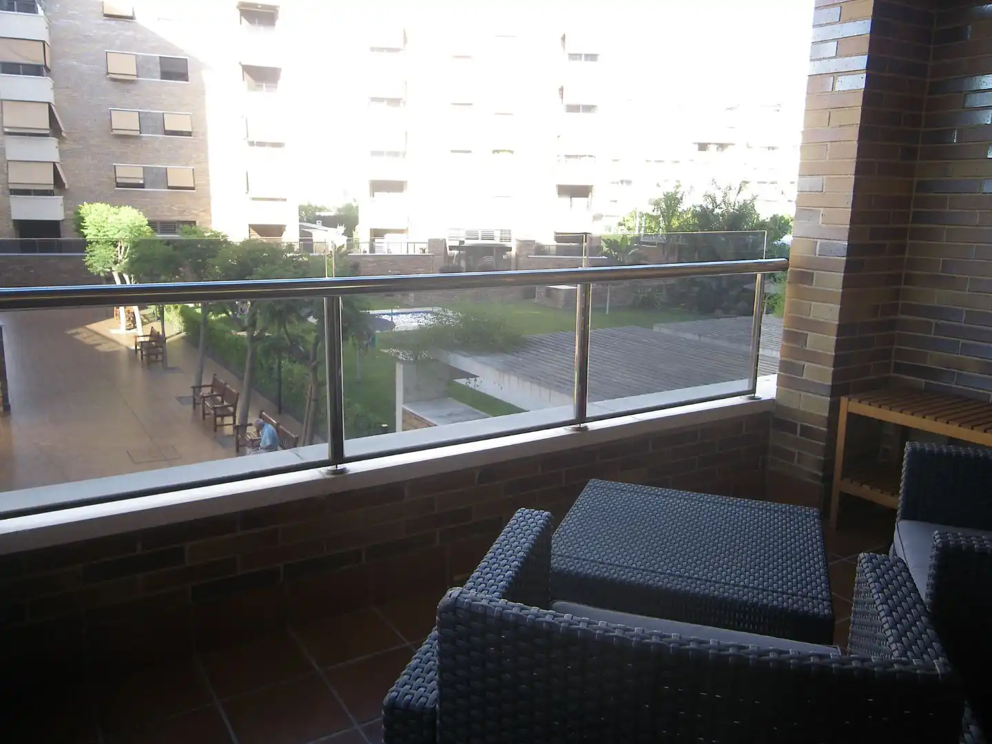 Balcony of Flat for rent in Córdoba  with Air Conditioner, Heating and Private garden