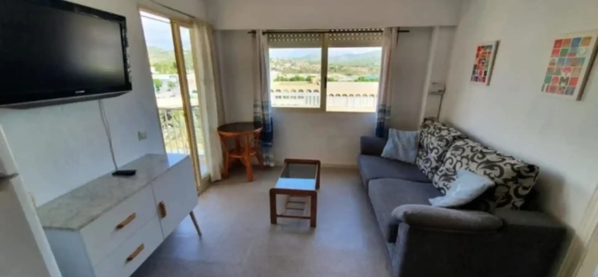 Sala d'estar de Pis en venda en Calpe / Calp amb Aire condicionat, Calefacció i Terrassa