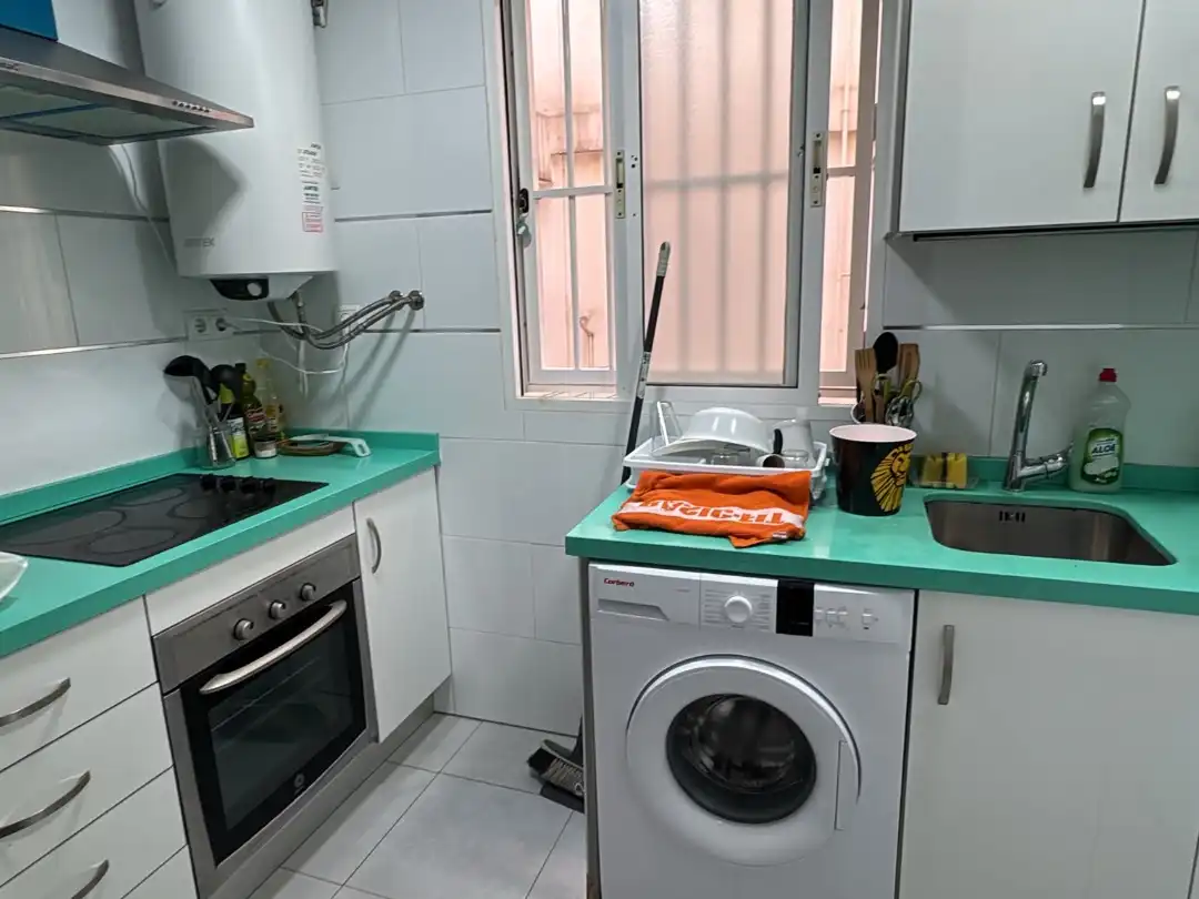 Flat for rent in Avenida Juan XXIII, 6, La Princesa Kitchen of Flat for rent in Málaga with Air Conditioner and Furnished