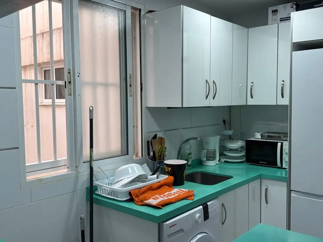 Flat for rent in Avenida Juan XXIII, 6, La Princesa Kitchen of Flat for rent in Málaga with Air Conditioner and Furnished