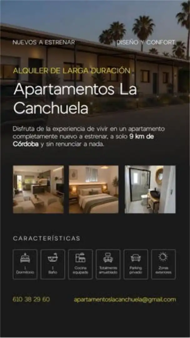Apartamento de alquiler en El Higuerón Habitación de Apartamento de alquiler en Córdoba con Calefacción, Terraza y Amueblado