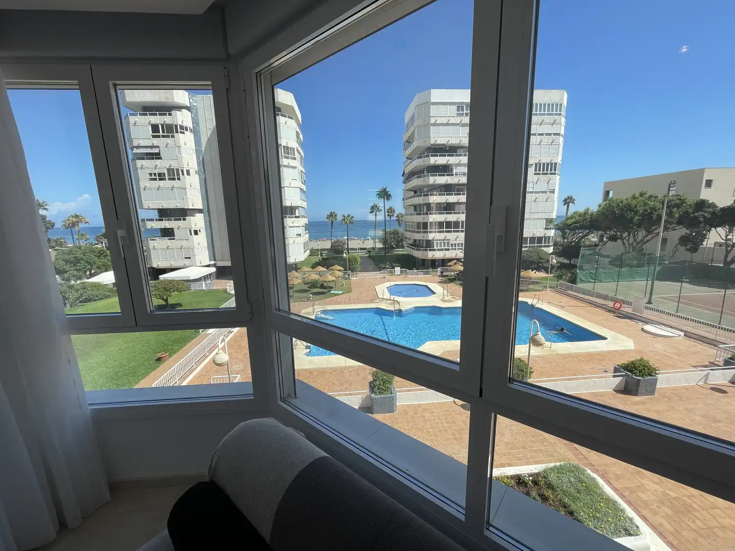 Wohnung zur Miete in Calle del Trópico, 3, La Carihuela - Los Nidos Schlafzimmer von Wohnung zur Miete in Torremolinos mit Klimaanlage, Heizung und Privatgarten