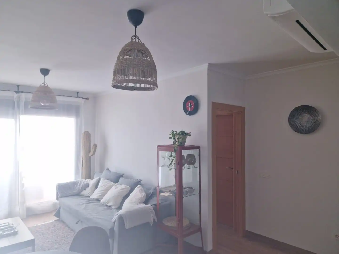 Living room of Flat for rent in Vera  with Air Conditioner, Heating and Parquet flooring