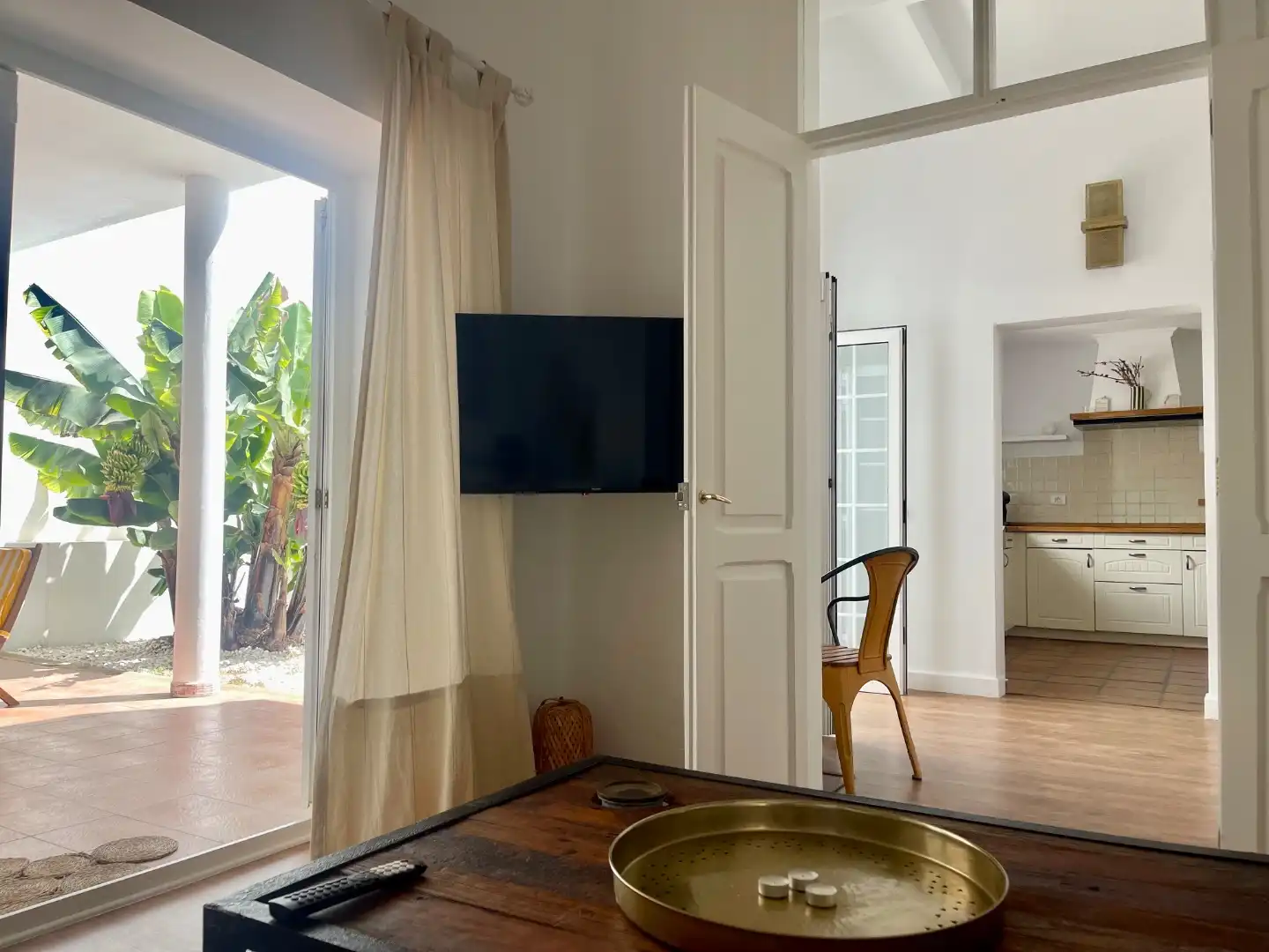 Sala de estar de Casa o chalet en venta en Santa Brígida con Jardín privado, Parquet y Terraza