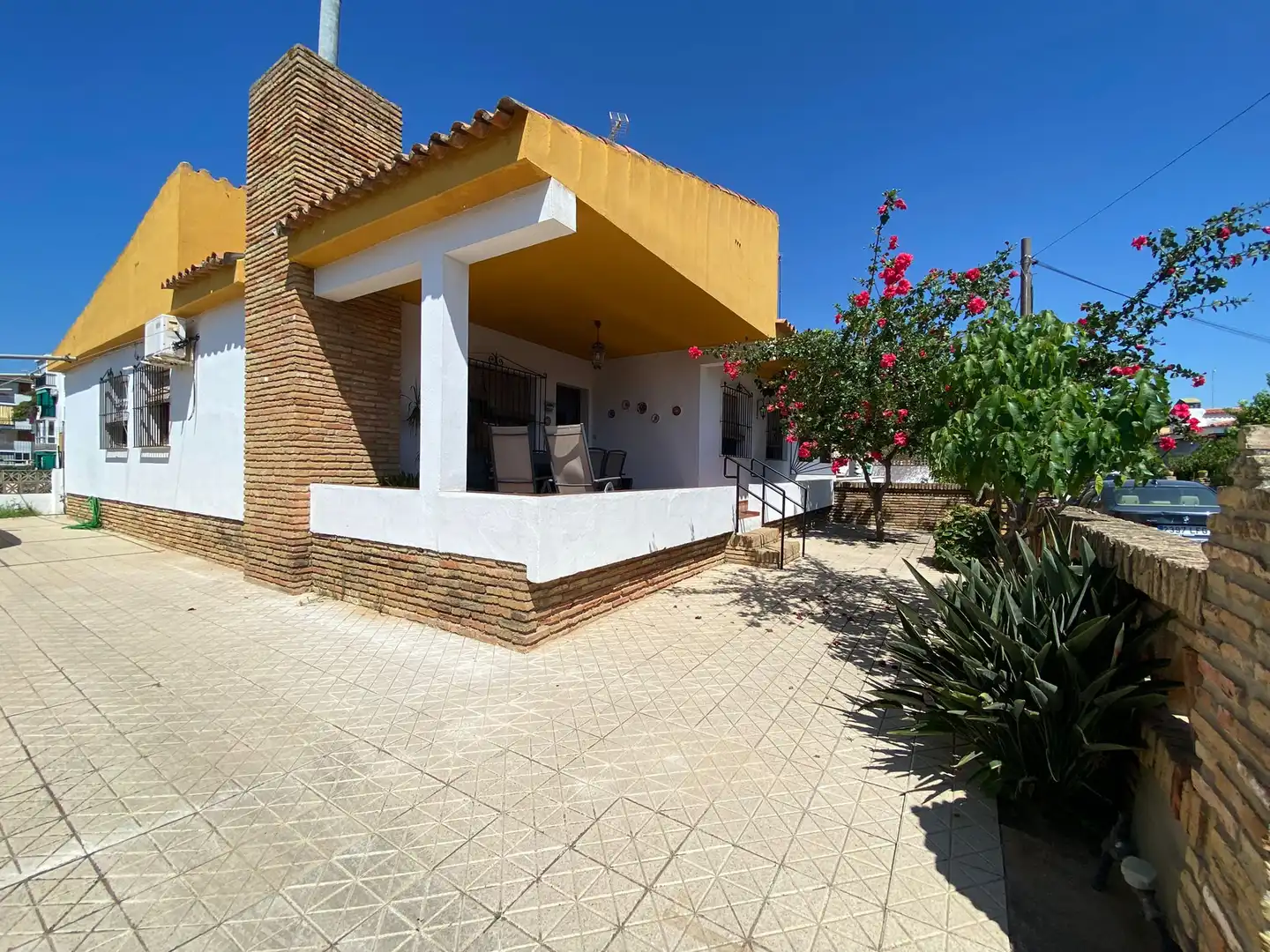 Exterior view of Houses for rent in Mazagón  with Air Conditioner, Private garden and Terrace