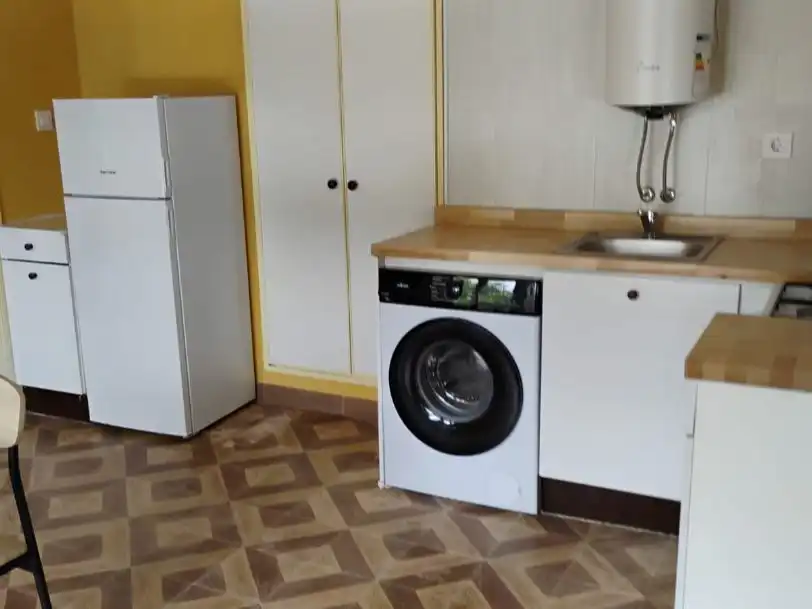 Piso de alquiler en Santa María del Mar - El Puerto Cocina de Piso de alquiler en Castrillón con Calefacción y Amueblado
