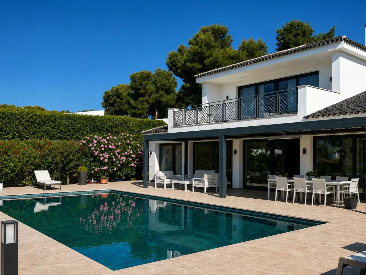 Wohnung zum Verkauf in Calle Santiago de Compostela, 1, Sotogrande Costa Schwimmbecken von Wohnung zum Verkauf in Sotogrande mit Klimaanlage, Heizung und Privatgarten