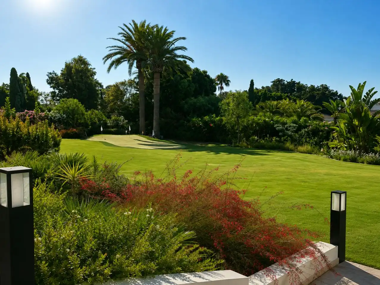 Wohnung zum Verkauf in Calle Santiago de Compostela, 1, Sotogrande Costa Garten von Wohnung zum Verkauf in Sotogrande mit Klimaanlage, Heizung und Privatgarten