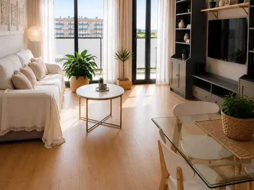 Wohnung zum Verkauf in Carrer de L'enginyer Santi Companys, 56, Cappont Wohnzimmer von Wohnung zum Verkauf in Lleida Capital mit Klimaanlage, Schwimmbad und Balkon