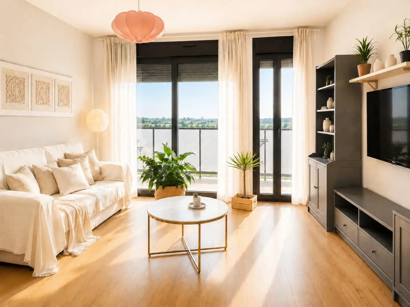 Wohnung zum Verkauf in Carrer de L'enginyer Santi Companys, 56, Cappont Wohnzimmer von Wohnung zum Verkauf in Lleida Capital mit Klimaanlage, Schwimmbad und Balkon