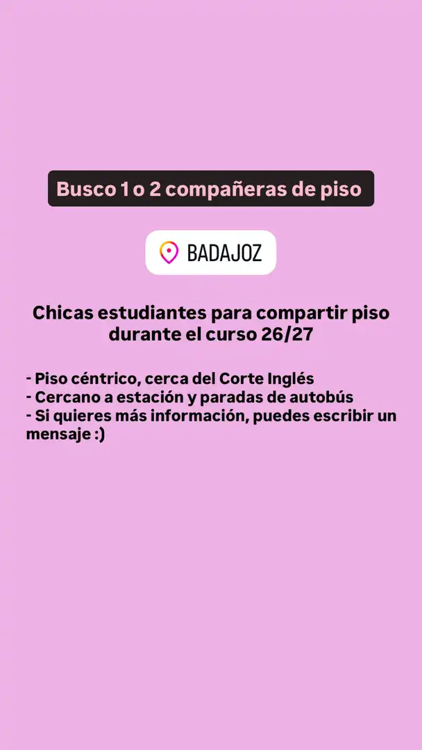 Room in Avenida Juan Pereda Pila, 10, Maria Auxiliadora - Barriada de Llera Garden of Flat for share in Badajoz with Terrace, Furnished and Balcony