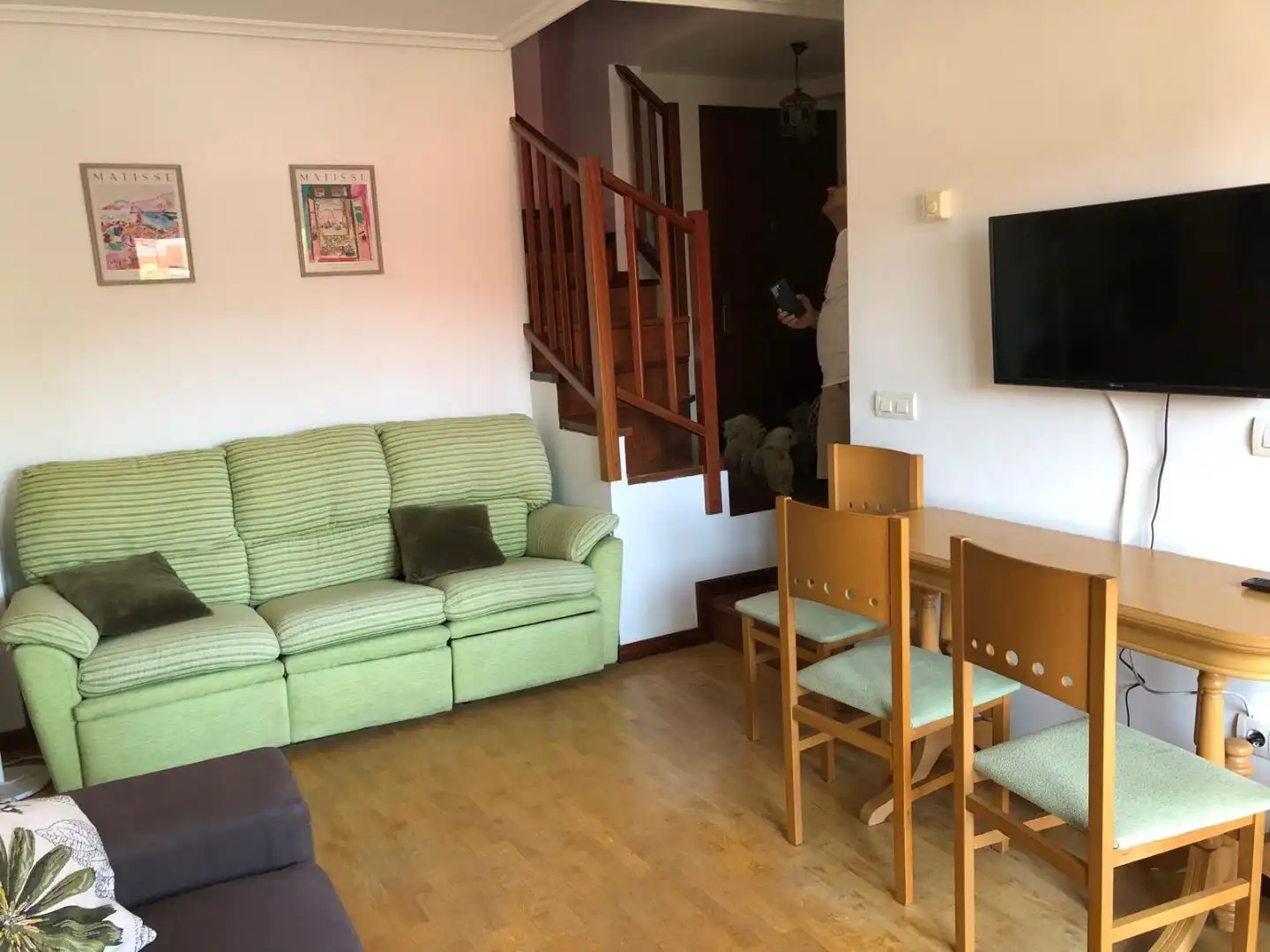 Flat for rent in Avenida la Playa, 19, Colunga Living room of Flat for rent in Colunga with Heating, Parquet flooring and Terrace