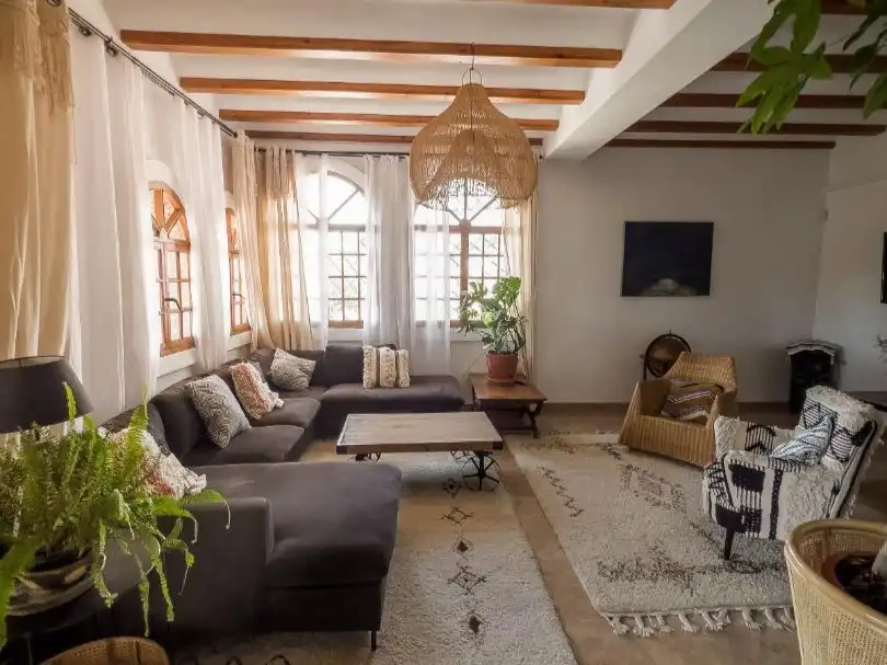 Sala de estar de Finca rústica de alquiler en Manises con Aire acondicionado, Calefacción y Jardín privado