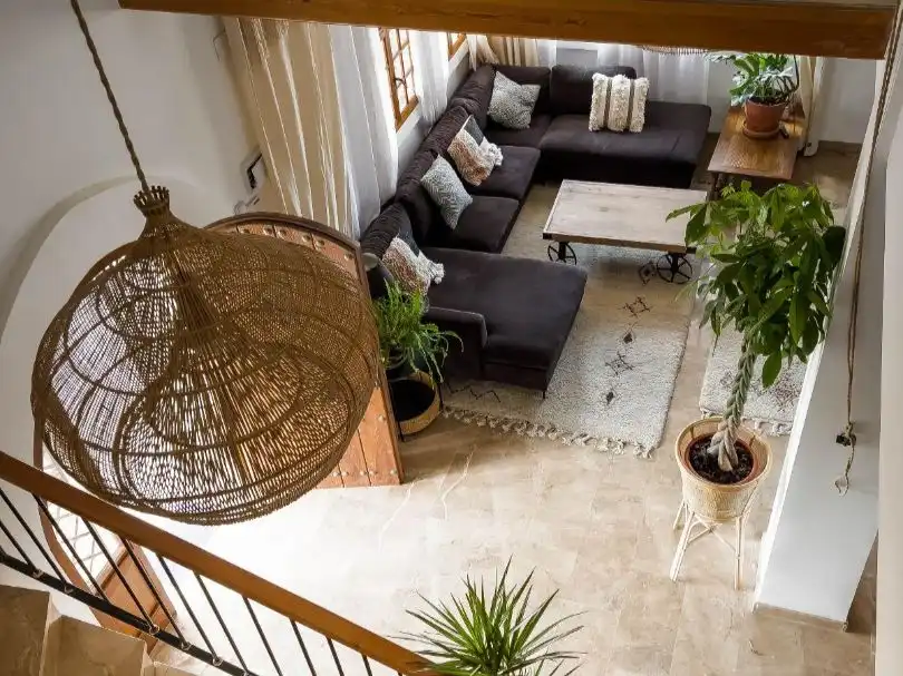 Sala de estar de Finca rústica de alquiler en Manises con Aire acondicionado, Calefacción y Jardín privado