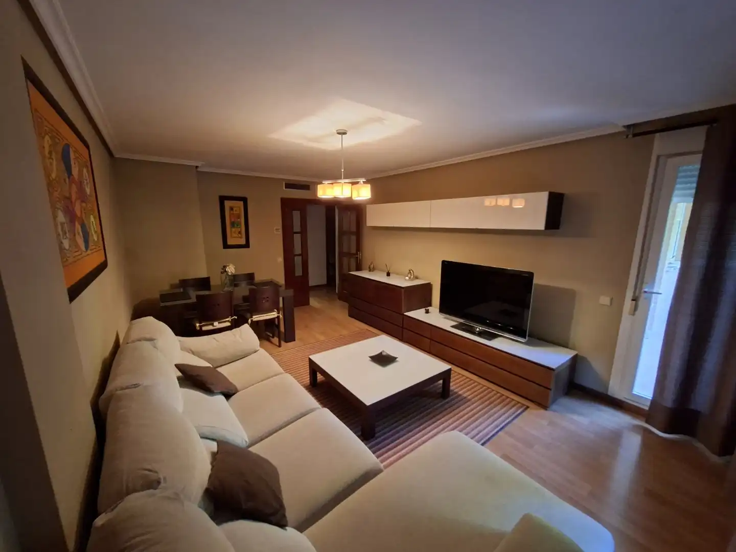 Flat for rent in Paseo de Longares, 16, Barrio Jesús Living room of Flat for rent in Zaragoza Capital with Air Conditioner and Terrace
