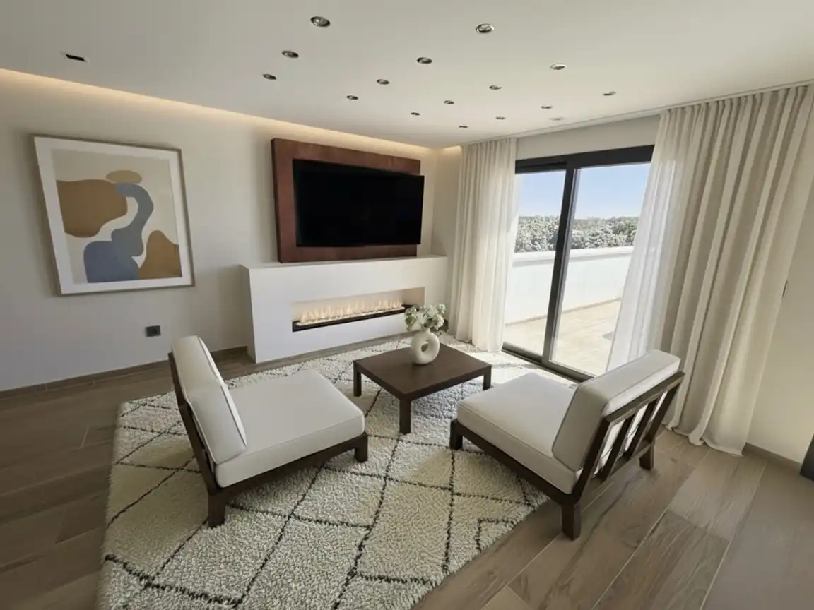 Flat for sale in Avenida de los Rosales, 1, Mojadillas - Parque de las Infantas - El Paraiso Living room of Flat for sale in Valdemorillo with Heating, Private garden and Terrace