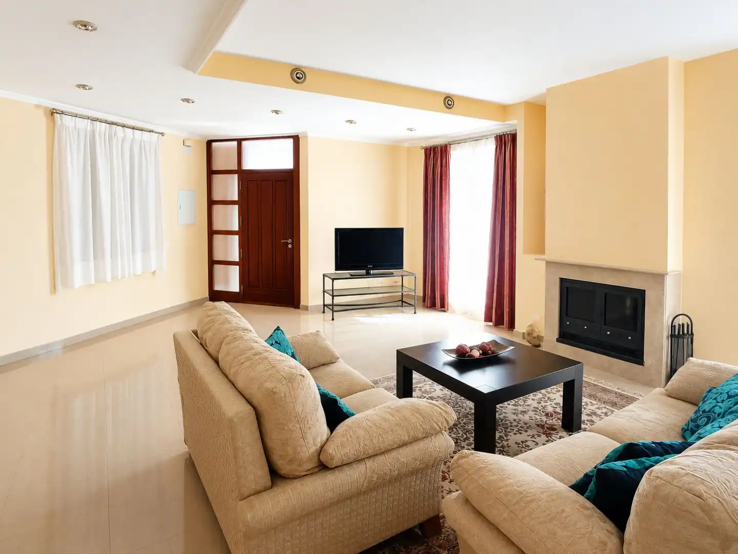 Sala de estar de Piso en venta en Albaladejo con Aire acondicionado, Calefacción y Amueblado