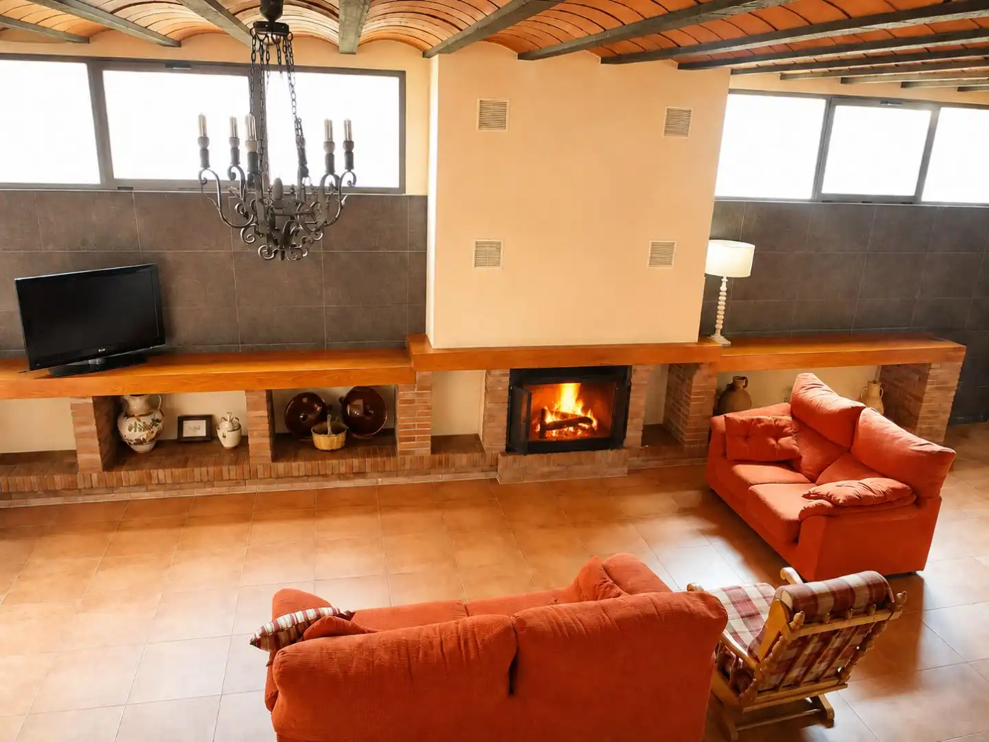 Sala de estar de Piso en venta en Albaladejo con Aire acondicionado, Calefacción y Amueblado