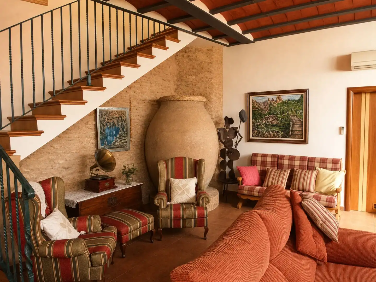 Sala de estar de Piso en venta en Albaladejo con Aire acondicionado, Calefacción y Amueblado