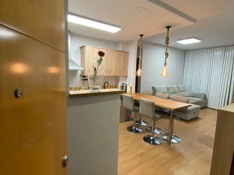 Flat for rent in Plaza Nuevo Zaidin, 1, Barrio de Zaidín Kitchen of Flat for rent in Granada with Air Conditioner, Heating and Parquet flooring