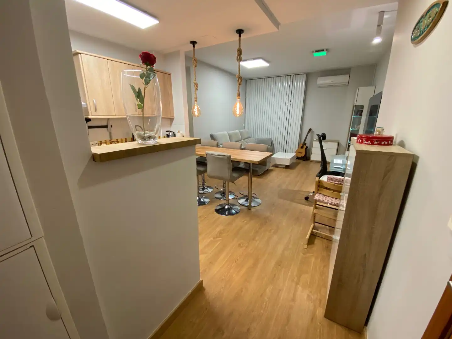 Flat for rent in Plaza Nuevo Zaidin, 1, Barrio de Zaidín Kitchen of Flat for rent in Granada with Air Conditioner, Heating and Parquet flooring