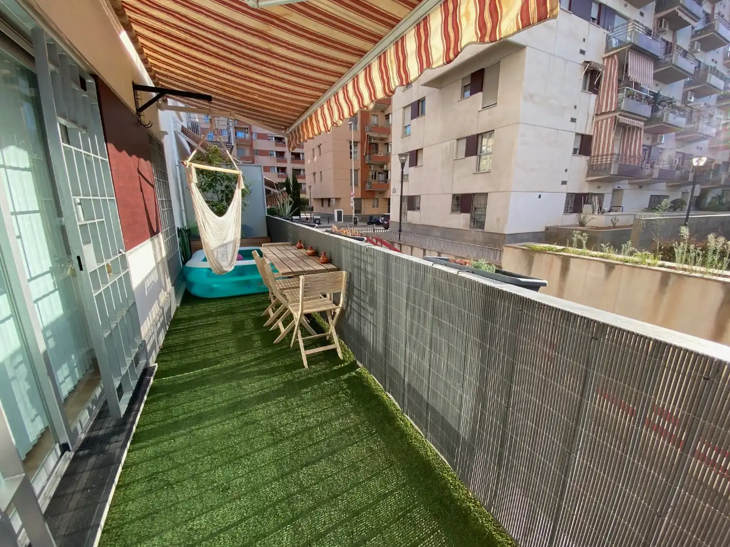 Flat for rent in Plaza Nuevo Zaidin, 1, Barrio de Zaidín Terrace of Flat for rent in Granada with Air Conditioner, Heating and Parquet flooring