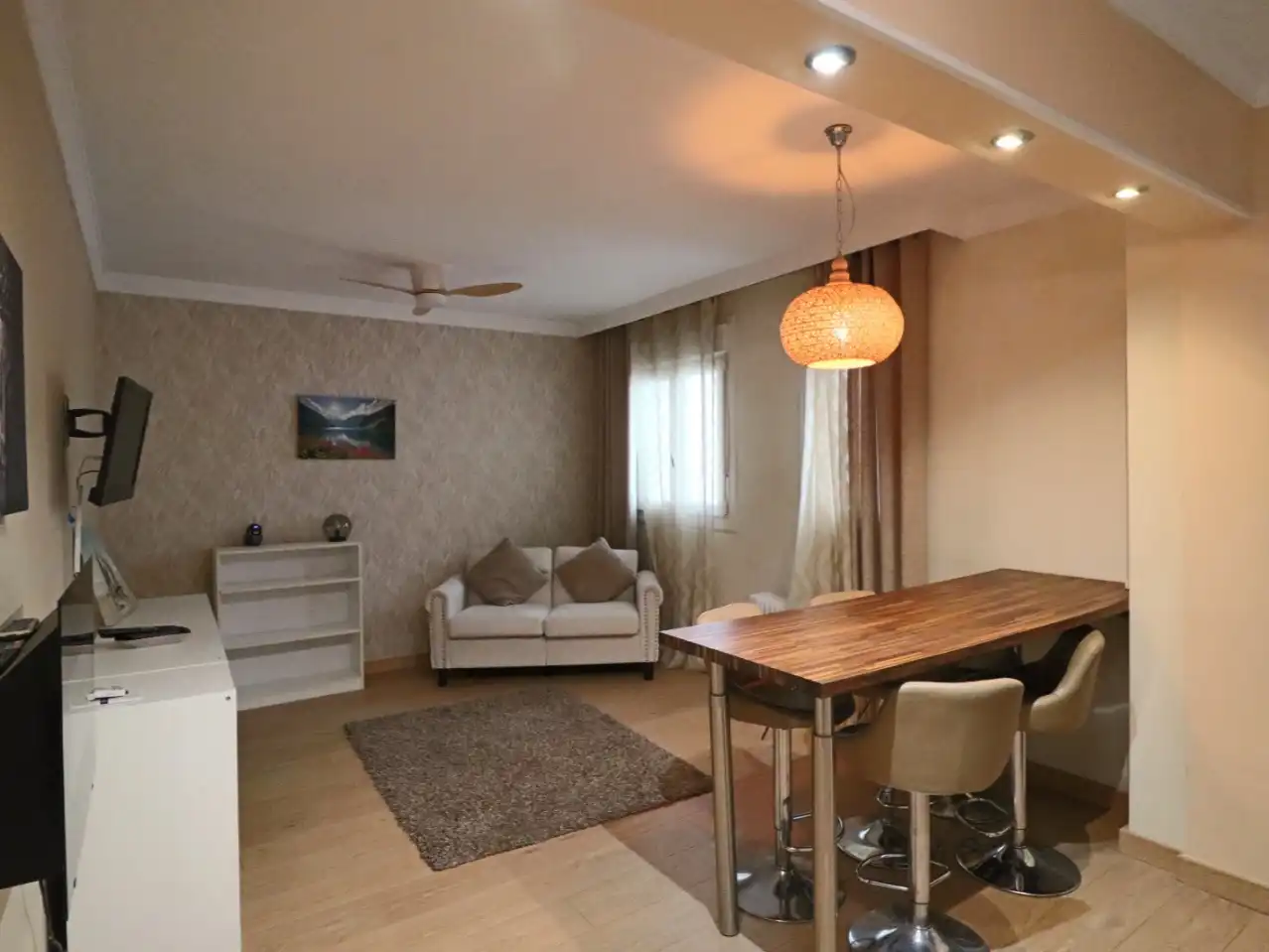 Flat for rent in Calle Doctor Cristóbal Ruiz Méndez, 27, Huerta Nueva Living room of Flat for rent in Estepona with Air Conditioner, Heating and Parquet flooring