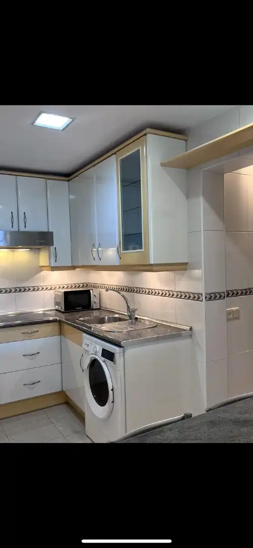 Flat for rent in Calle de Antonio López Aguado, 4, La Paz Kitchen of Flat for rent in Madrid with Heating, Private garden and Parquet flooring