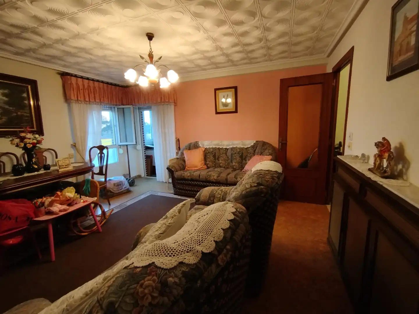Flat for sale in Calle de la Reconquista, 18, Versalles Living room of Flat for sale in Avilés with Heating, Private garden and Furnished