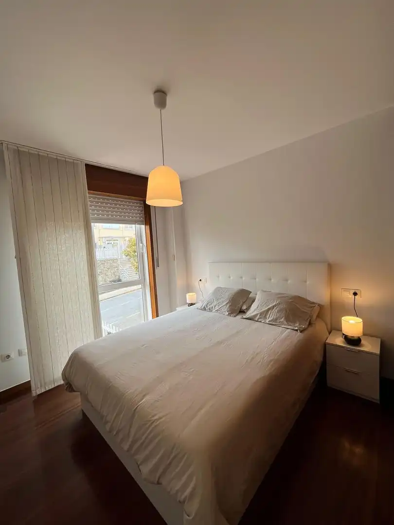 Flat for rent in Urbanización Monte Balado, 29, Brión Bedroom of Flat for rent in Brión with Heating, Private garden and Parquet flooring