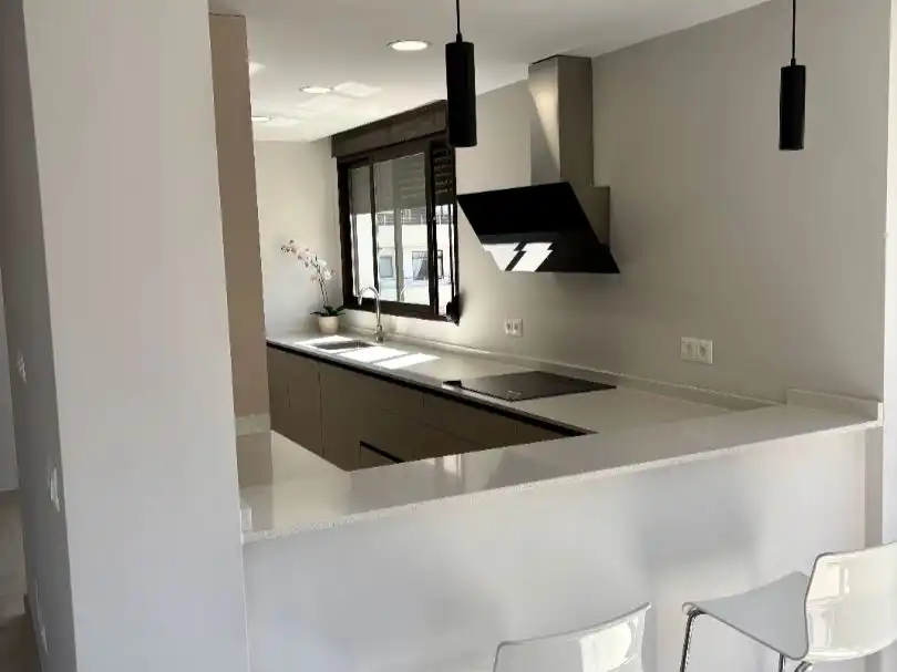 Flat for sale in Calle Danza Invisible, 4, El Bajondillo Kitchen of Flat for sale in Torremolinos with Private garden, Parquet flooring and Terrace
