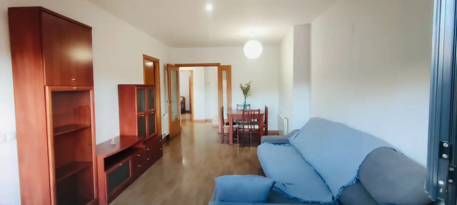 Sala d'estar de Dúplex de lloguer en Alcarràs amb Calefacció, Parquet i Terrassa