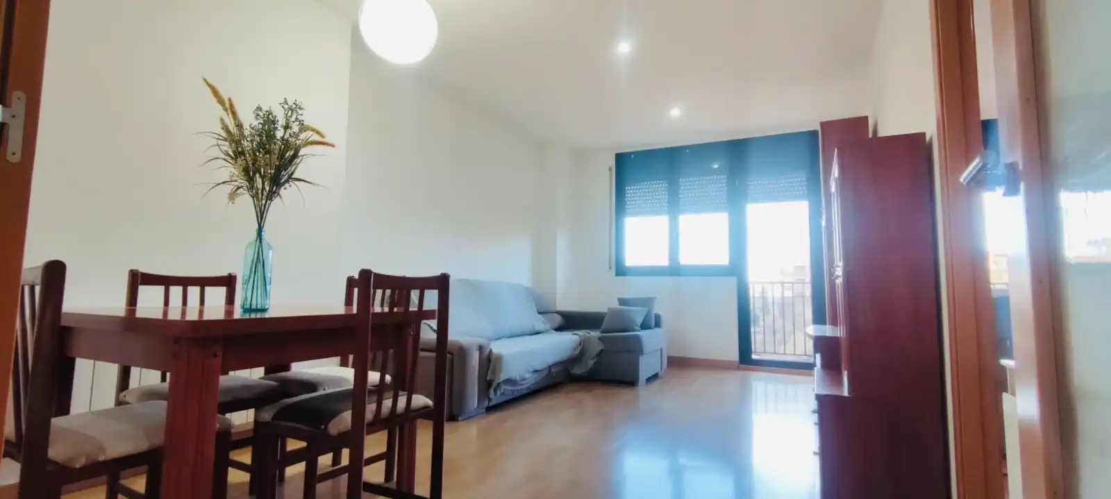 Sala d'estar de Dúplex de lloguer en Alcarràs amb Calefacció, Parquet i Terrassa