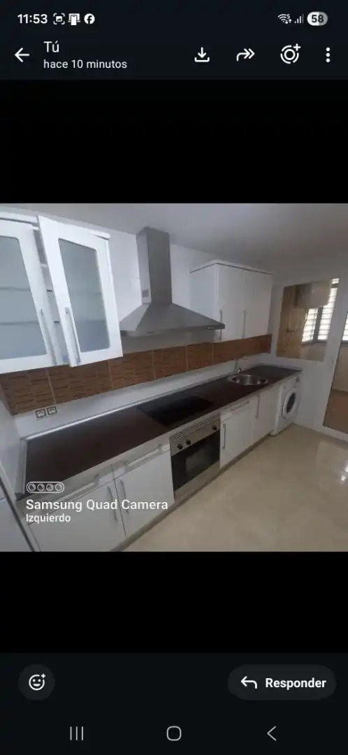 Flat for rent in Calle Toledo, 44, Mondéjar Kitchen of Flat for rent in Mondéjar with Heating, Private garden and Parquet flooring