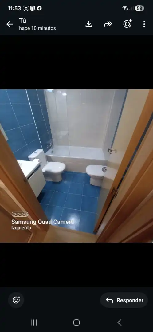 Flat for rent in Calle Toledo, 44, Mondéjar Bathroom of Flat for rent in Mondéjar with Heating, Private garden and Parquet flooring