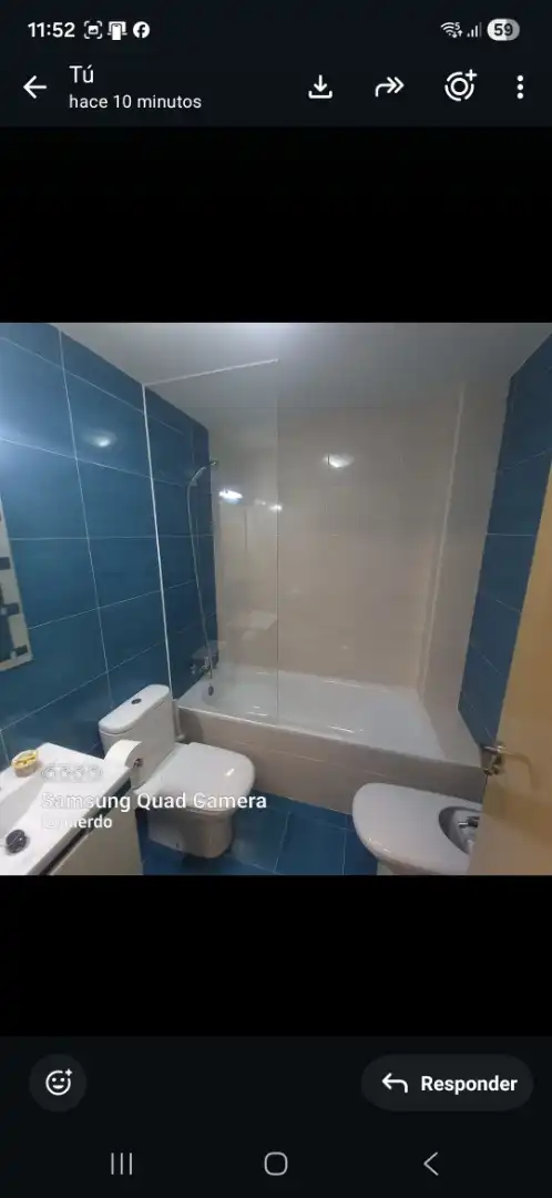 Flat for rent in Calle Toledo, 44, Mondéjar Bathroom of Flat for rent in Mondéjar with Heating, Private garden and Parquet flooring