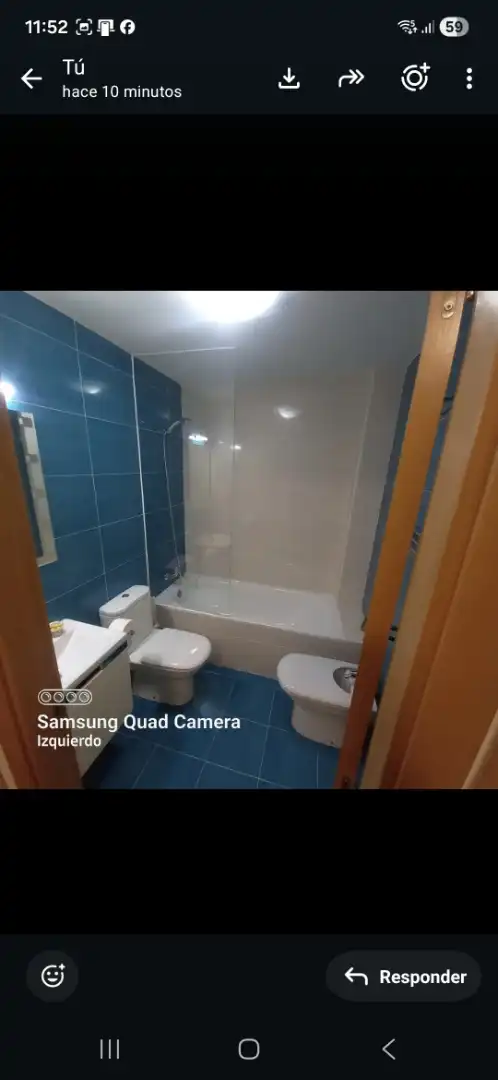 Flat for rent in Calle Toledo, 44, Mondéjar Bathroom of Flat for rent in Mondéjar with Heating, Private garden and Parquet flooring