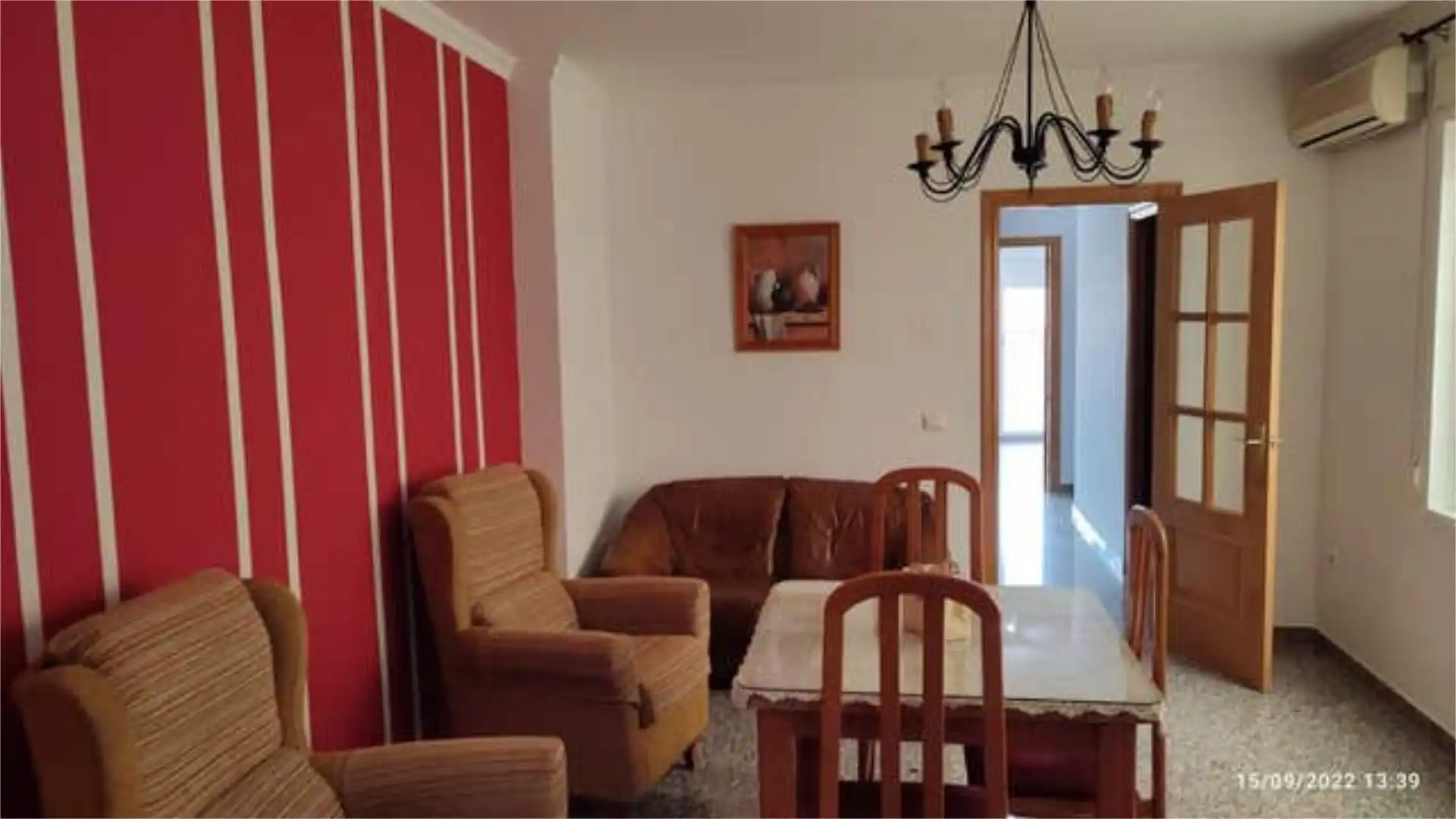 Sala d'estar de Pis de lloguer en Hinojosa del Duque amb Calefacció, Terrassa i Moblat