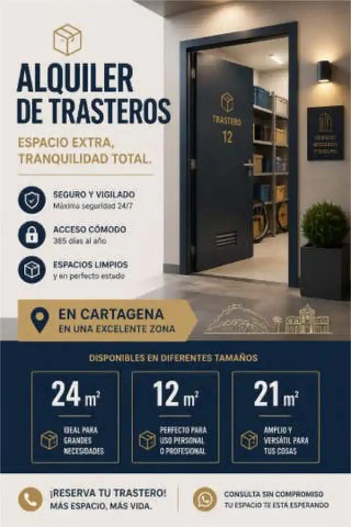 Trastero de alquiler en San Antón Trastero de alquiler en Cartagena